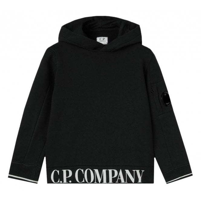 C.P Company Boys Logo Hoodie Black 2Y