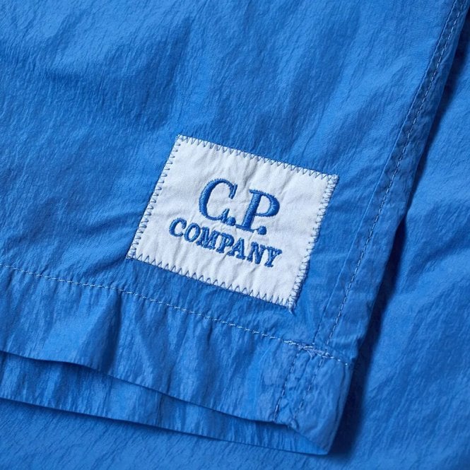 C.p Company Boys Logo Shorts Blue - 2Y KHAKI