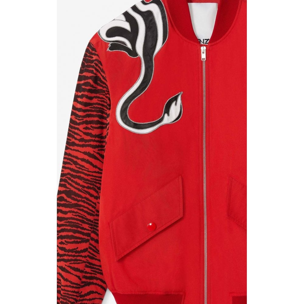 Kenzo Red Kansai Yamamoto Tiger Bomber Jacket - Jackets & Coats