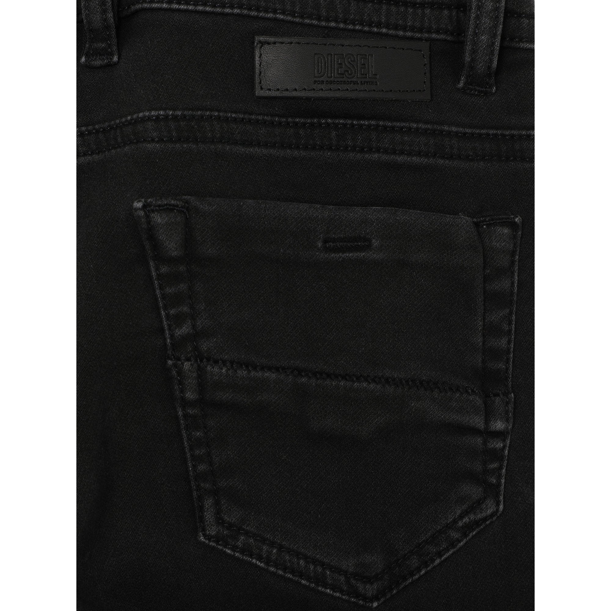 Diesel Boys Slim Fit Jeans Black 6Y