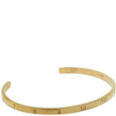 Maison Margiela Men's Number Engraved Bracelet Gold Extra Large