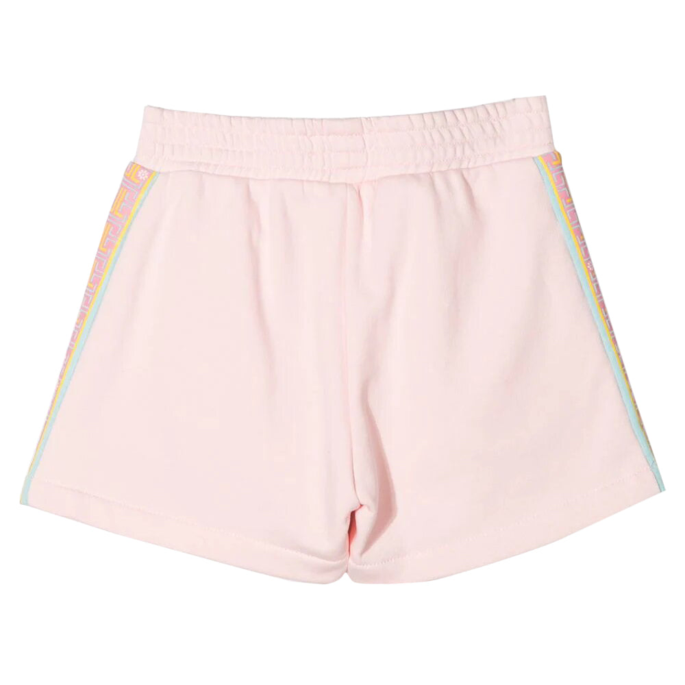 Lanvin Girls Side Stripe Sweat Shorts Pink 6Y