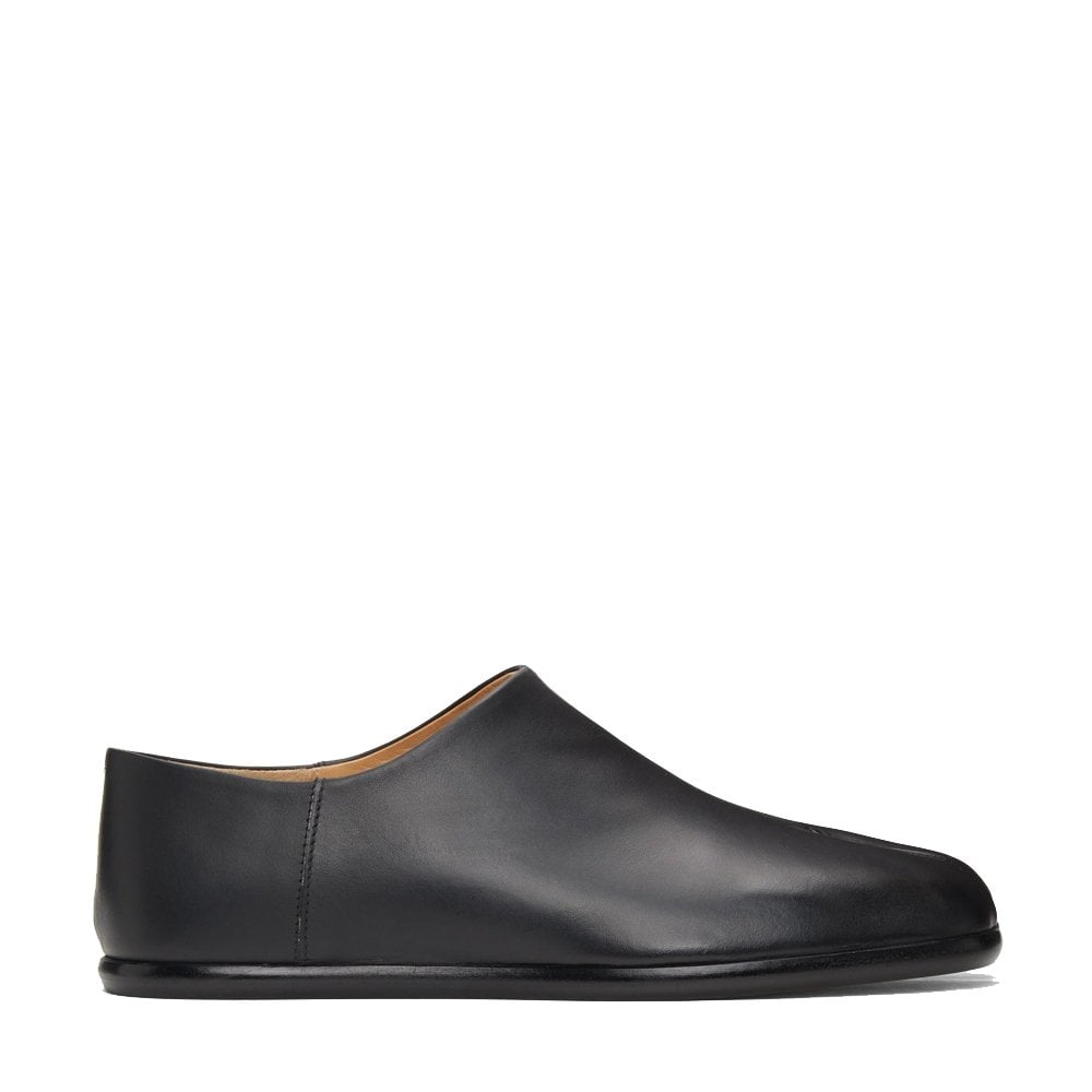 Maison Margiela Men's Split Toe Calfskin Slip-on Loafers Black 8