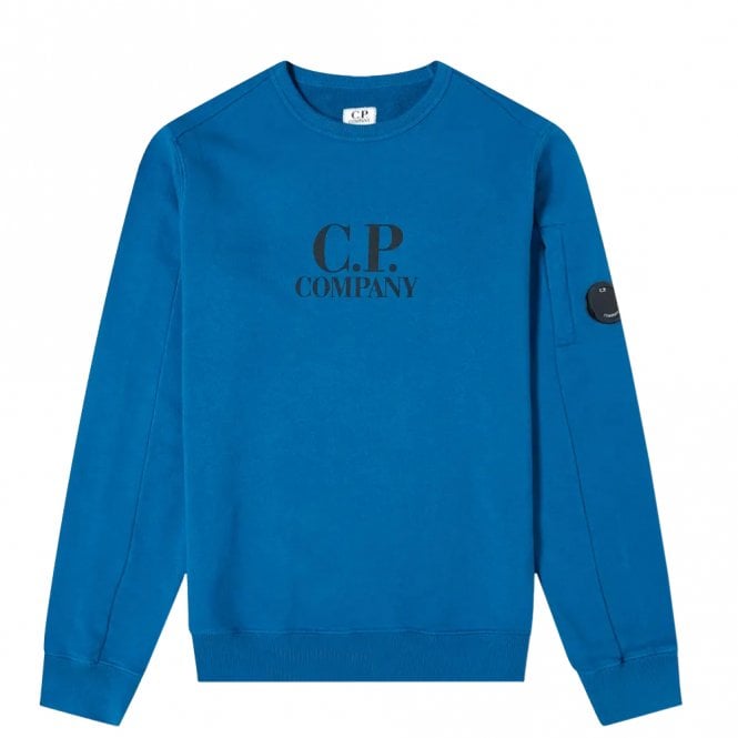 C.P Company Boys Cotton Lens Sweater Blue - 4Y BLUE