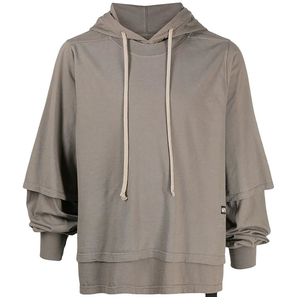 Rick Owens' Men's DRKSHDW Hustler Hoodie Dust Grey - S Dust Grey