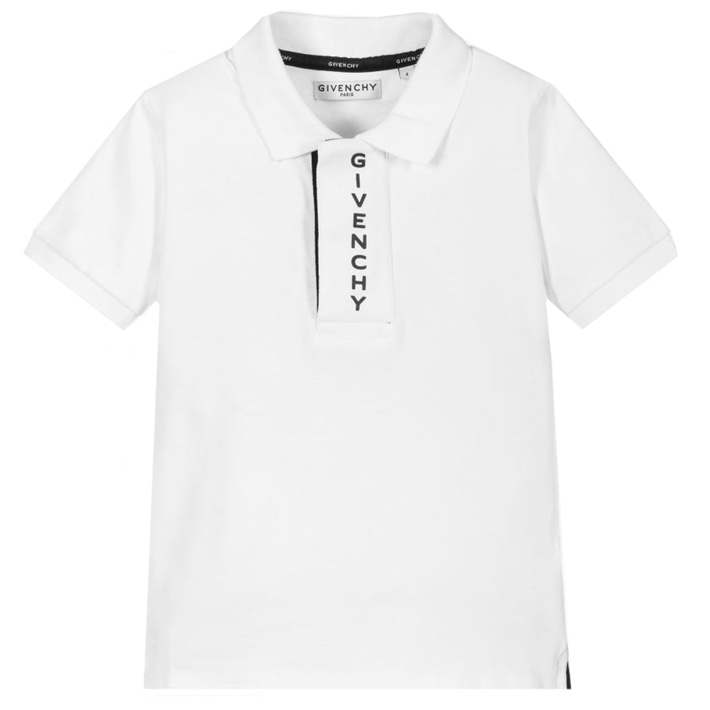 Givenchy Boys Polo Shirt White - 4Y WHITE