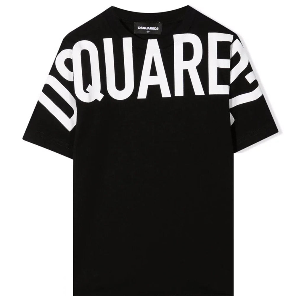 Raap bladeren op anders stroom Dsquared2 Boys Logo Print Cotton T-Shirt Black - 6Y BLACK - 2023 ❤️  CooperativaShop ✓