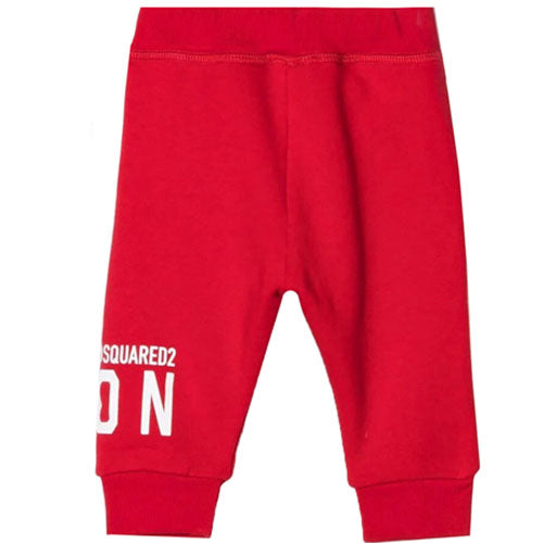 Dsquared2 Boys Icon Print Track Pants Red 18M