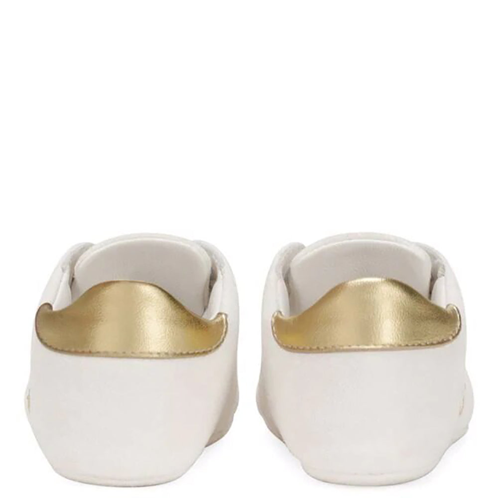Dolce & Gabbana Unisex Baby Suede Logo Trainers White Eu19
