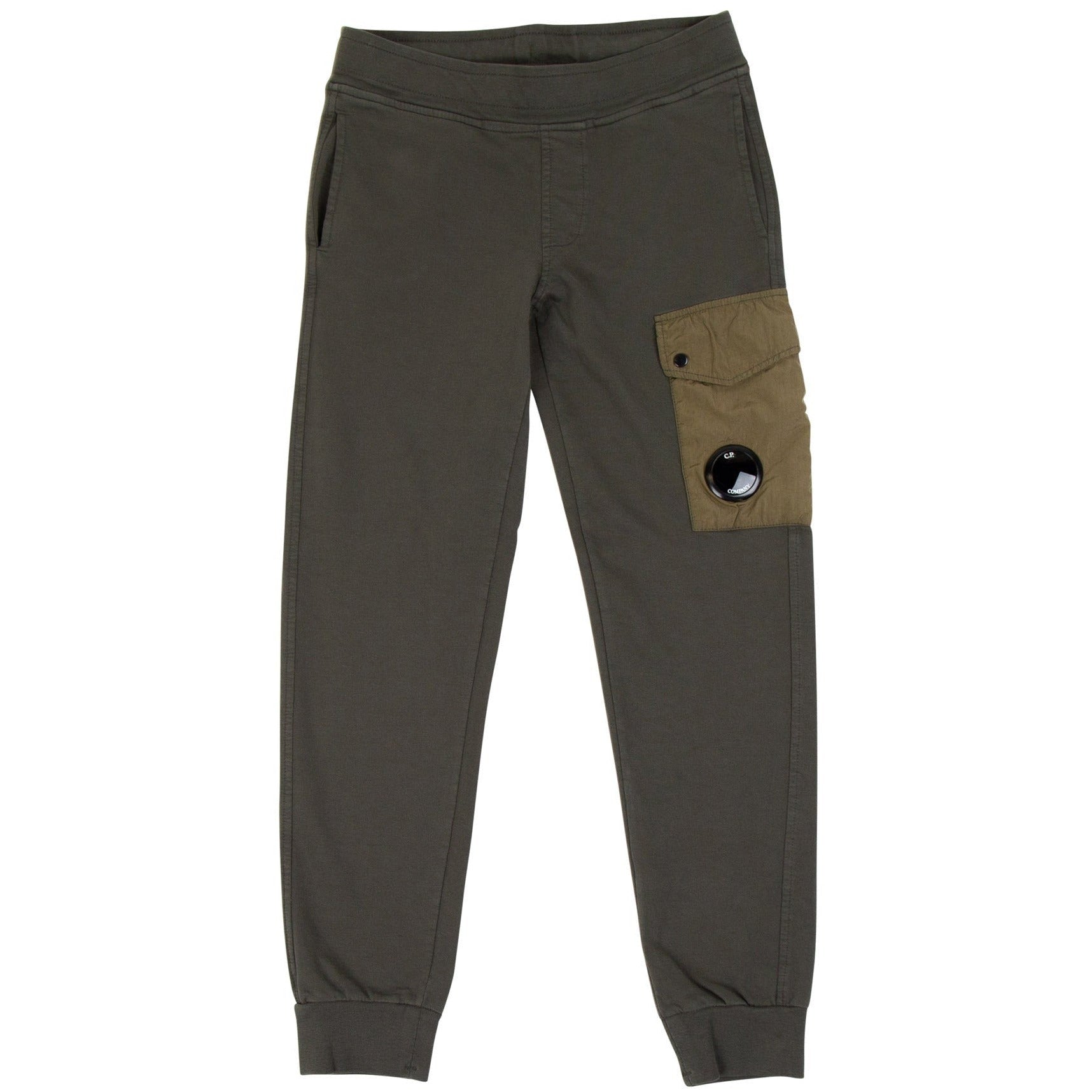 C.P Company Boys Lens Patch Joggers Khaki 8Y