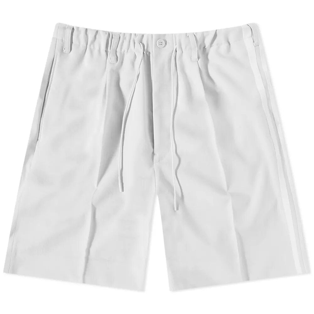 Y-3 Men's Striped Shorts Cream S