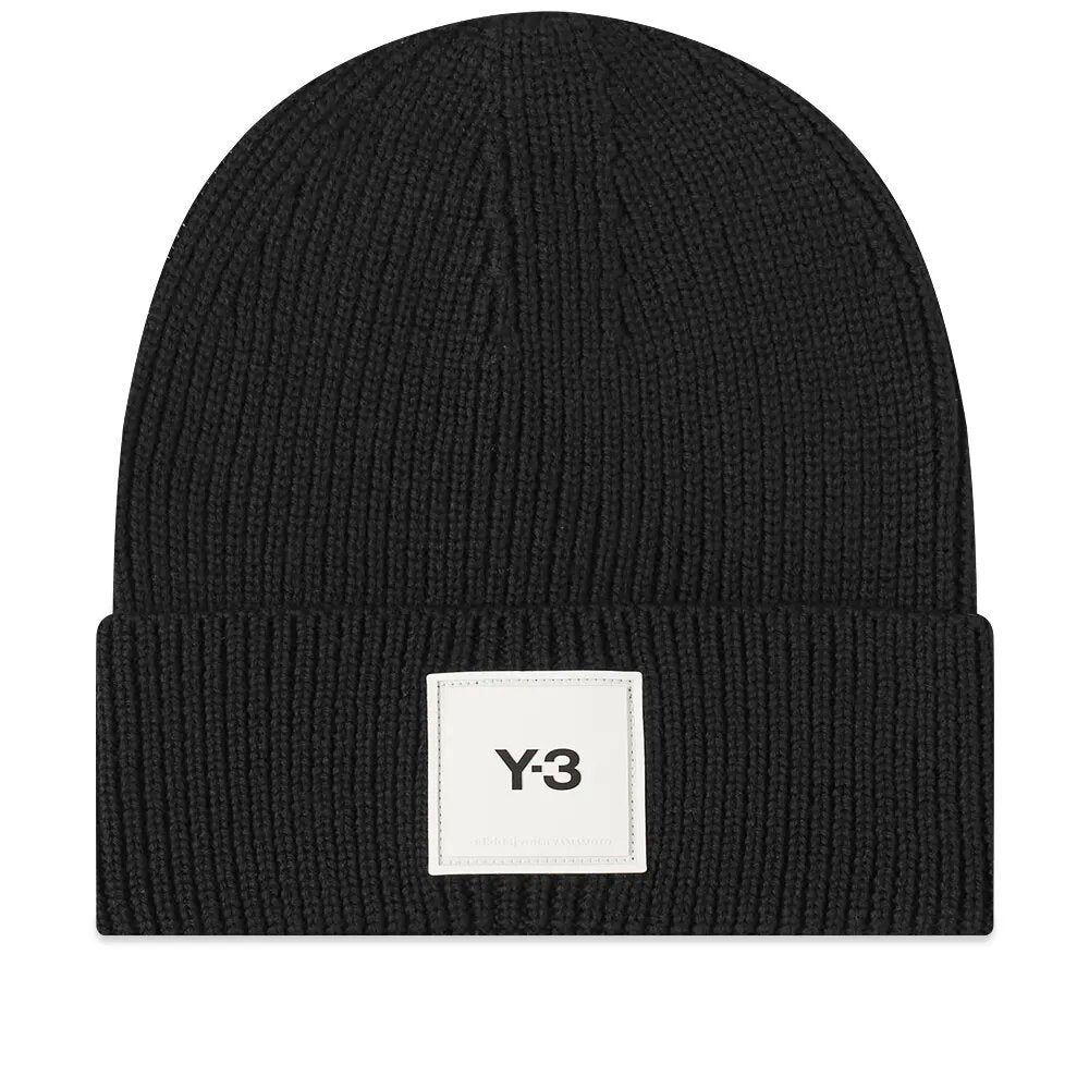 Y-3 Men's Logo Beanie Black - ONE SIZE BLACK