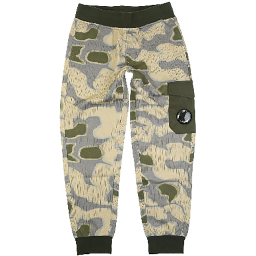 C.P Company Boys Lens Camo Joggers Khaki 12Y