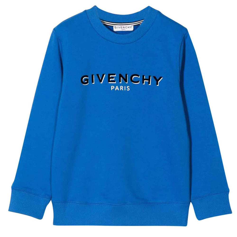 Givenchy - Blue Boys Logo Sweatshirt - 4Y Blue