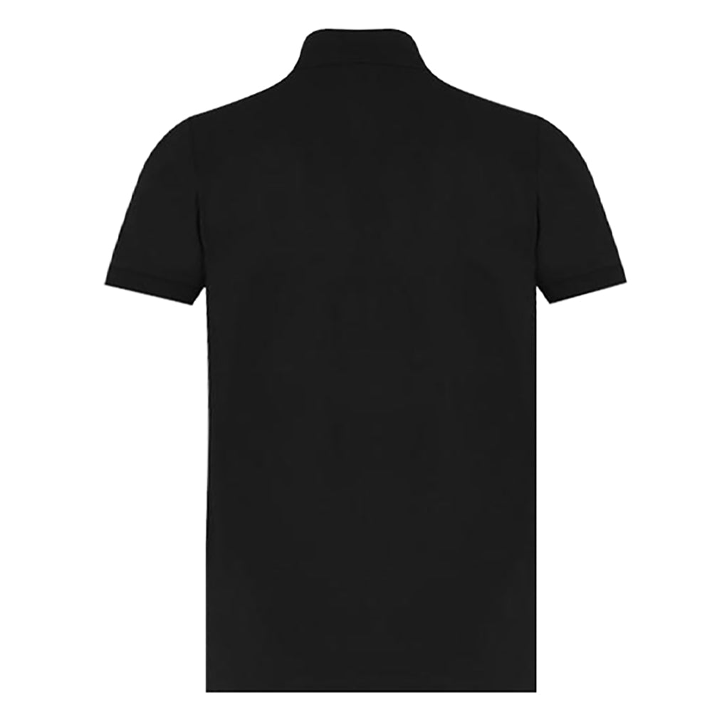 Moschino Boys Logo Panelled Polo Black 4Y