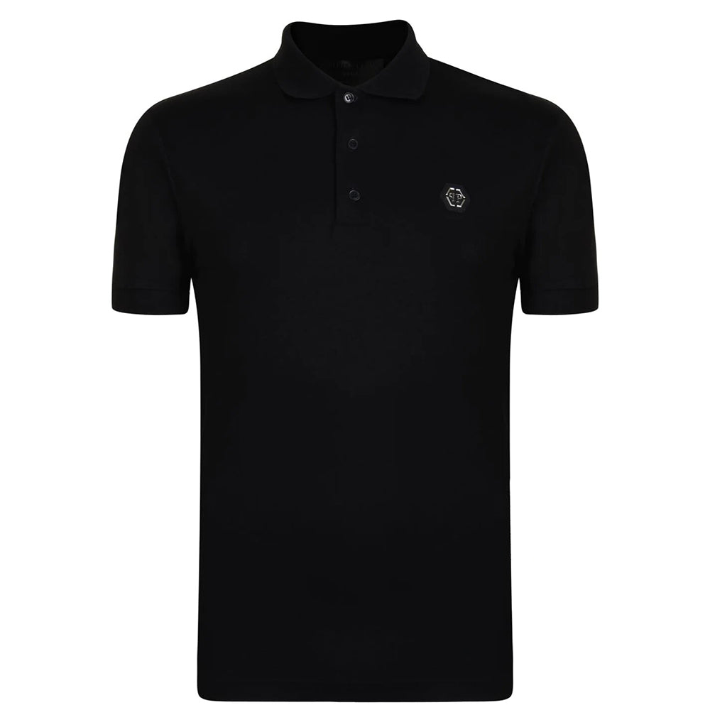 Philipp Plein Men's Logo Polo Shirt Black - M BLACK