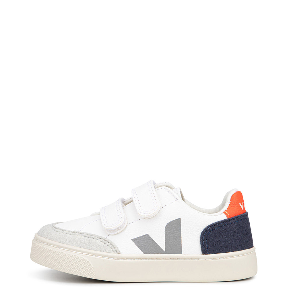 Veja Boys V-12 Velcro Trainers White 29