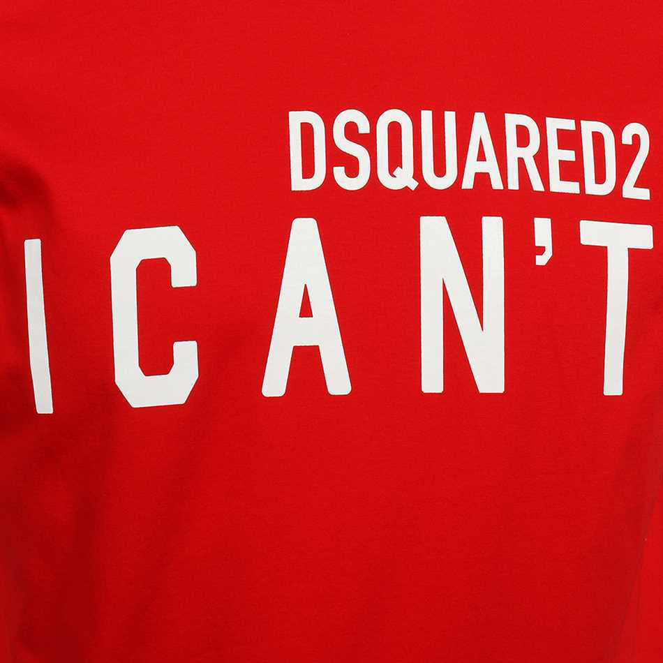 Dsquared2 Men's I Can't Logo T-shirt Red XXL