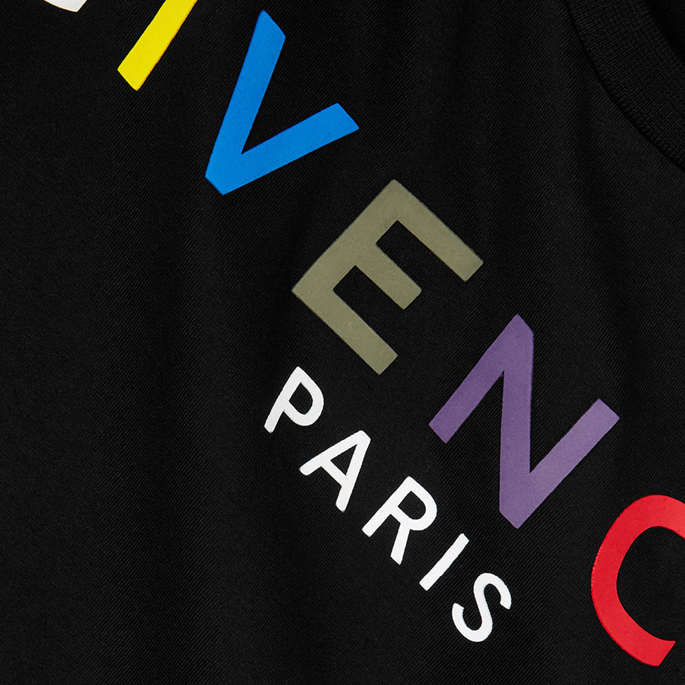 Givenchy - Boys Black Multicoloured T-shirt 12Y
