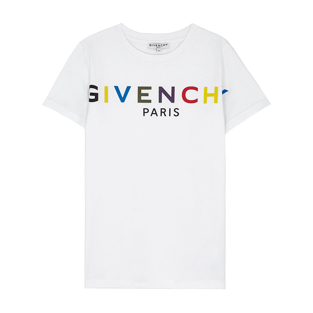 Givenchy - Boys Multicoloured Logo T-Shirt - 4Y White