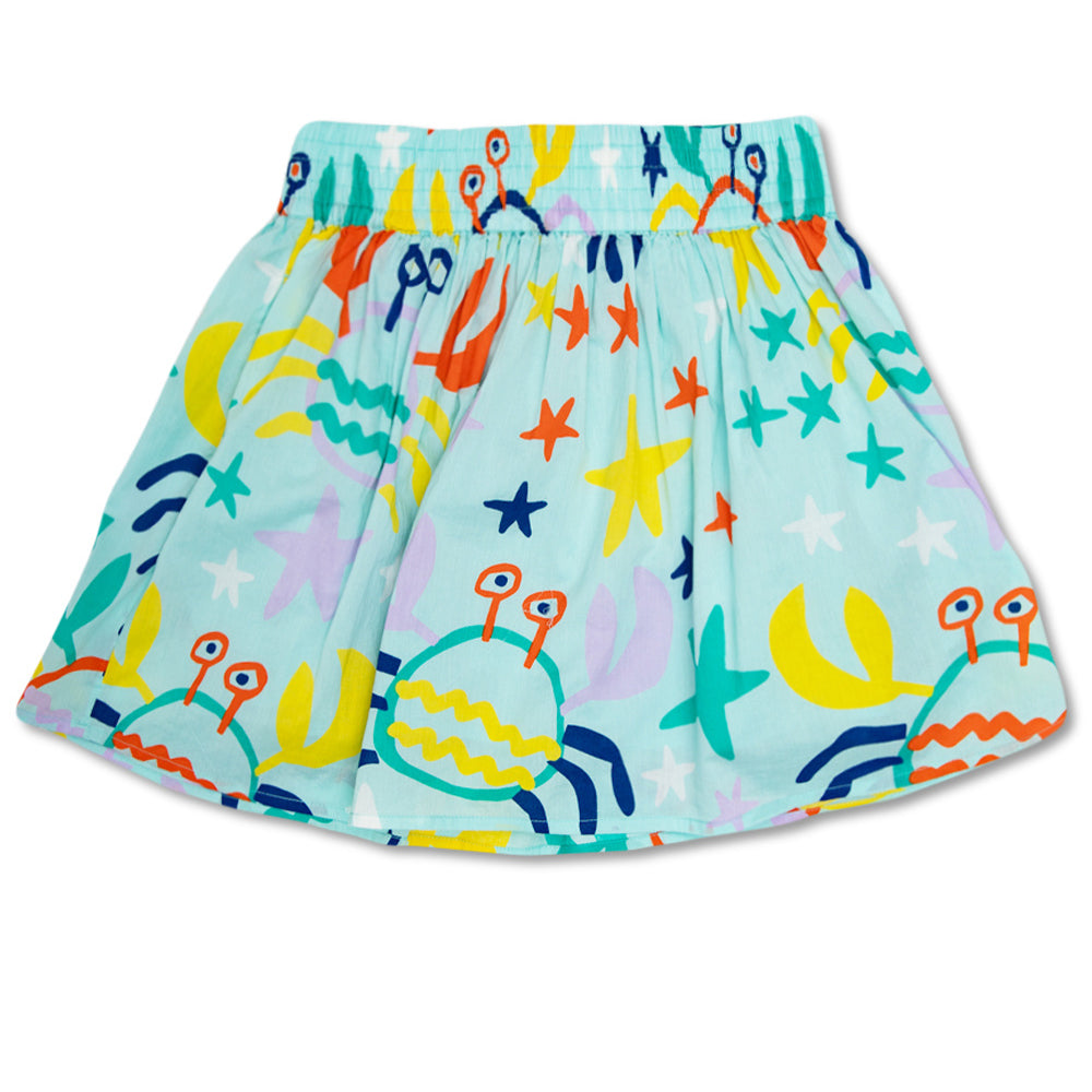 Stella Mccartney Girls Patterned Skirt Blue 8Y