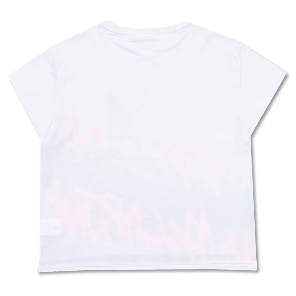 Stella Mccartney Girls Neon Print T-shirt White 14Y