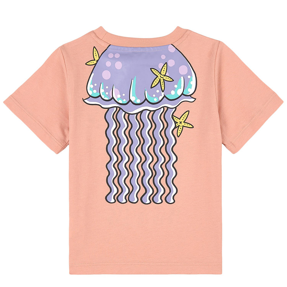 Stella Mccartney Girls Jellyfish Logo T-shirt Pink 8Y