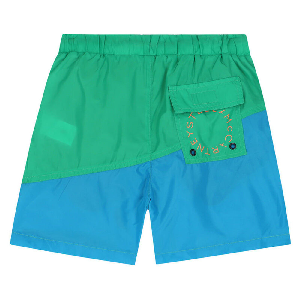 Stella Mccartney Boys Swim-shorts Green 10Y