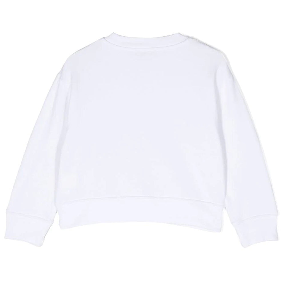 Stella Mccartney Girls Flower Sweater White 4Y
