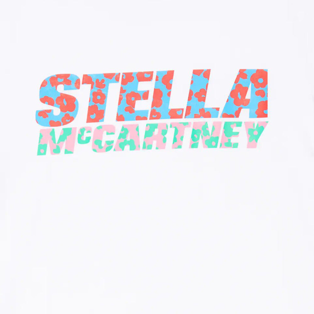 Stella Mccartney Girls Floral Logo T-shirt White 10Y