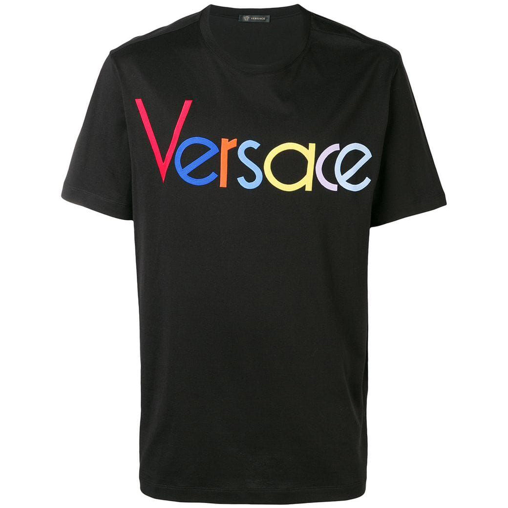 Young Versace Boys Logo T-shirt Black - BLACK 8Y