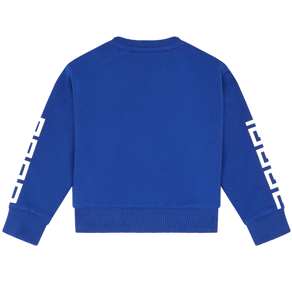 Versace Baby Boys Logo Sweatshirt Blue 36M