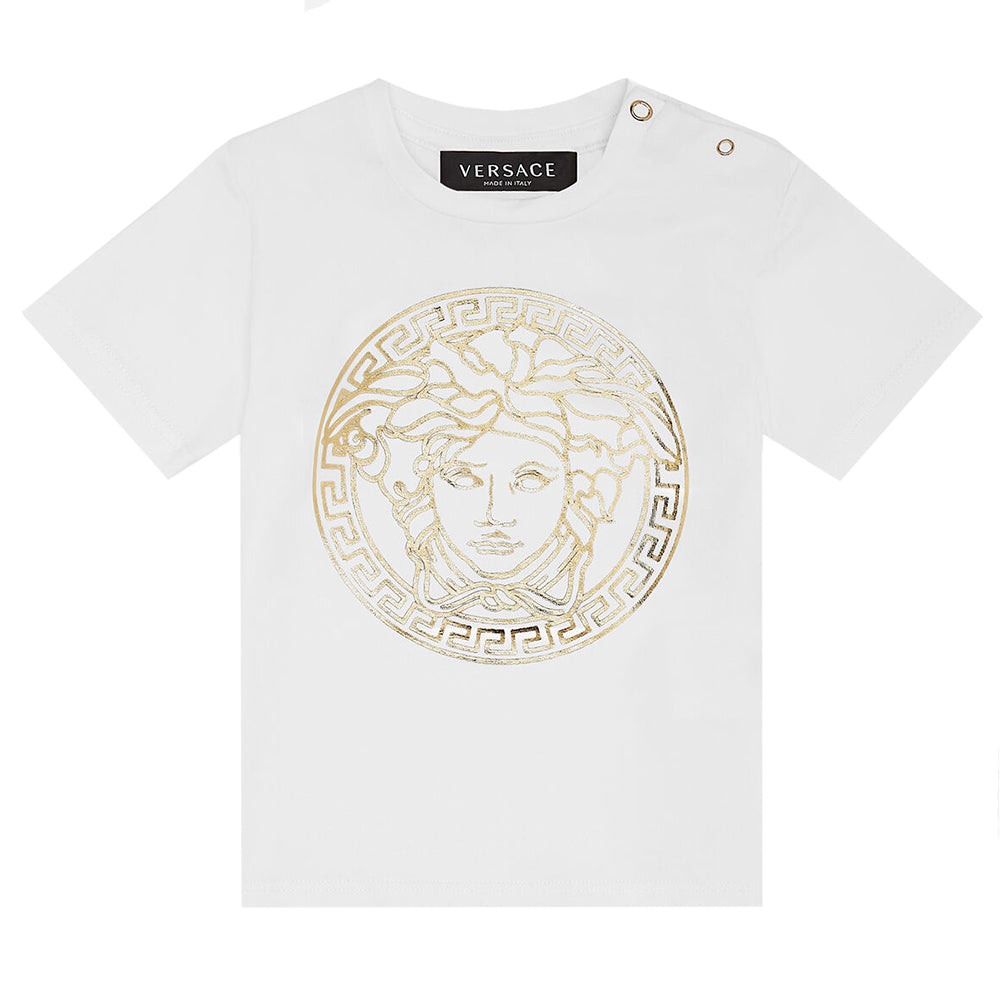 Versace Baby Girls Medusa T-Shirt White - 12M White