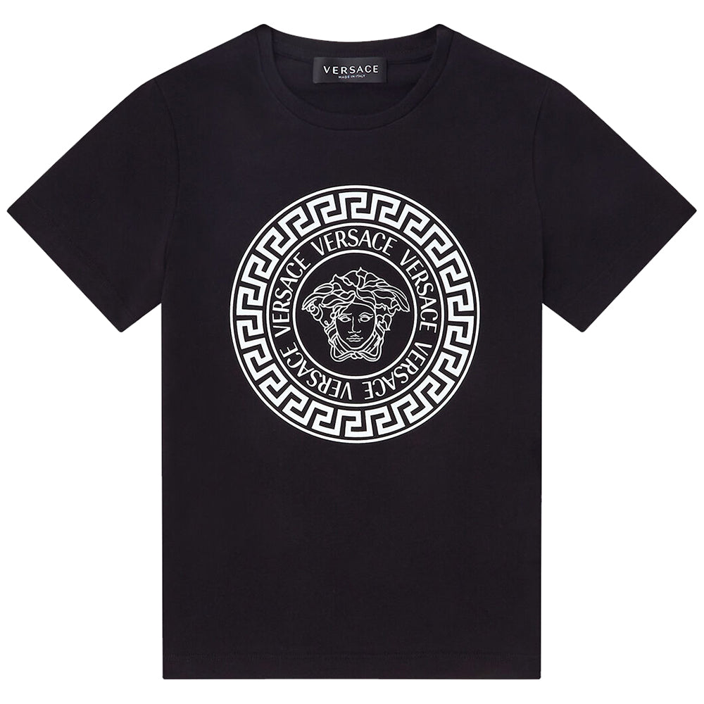 Versace Boys Medusa Motif T-Shirt Black - 4Y Black