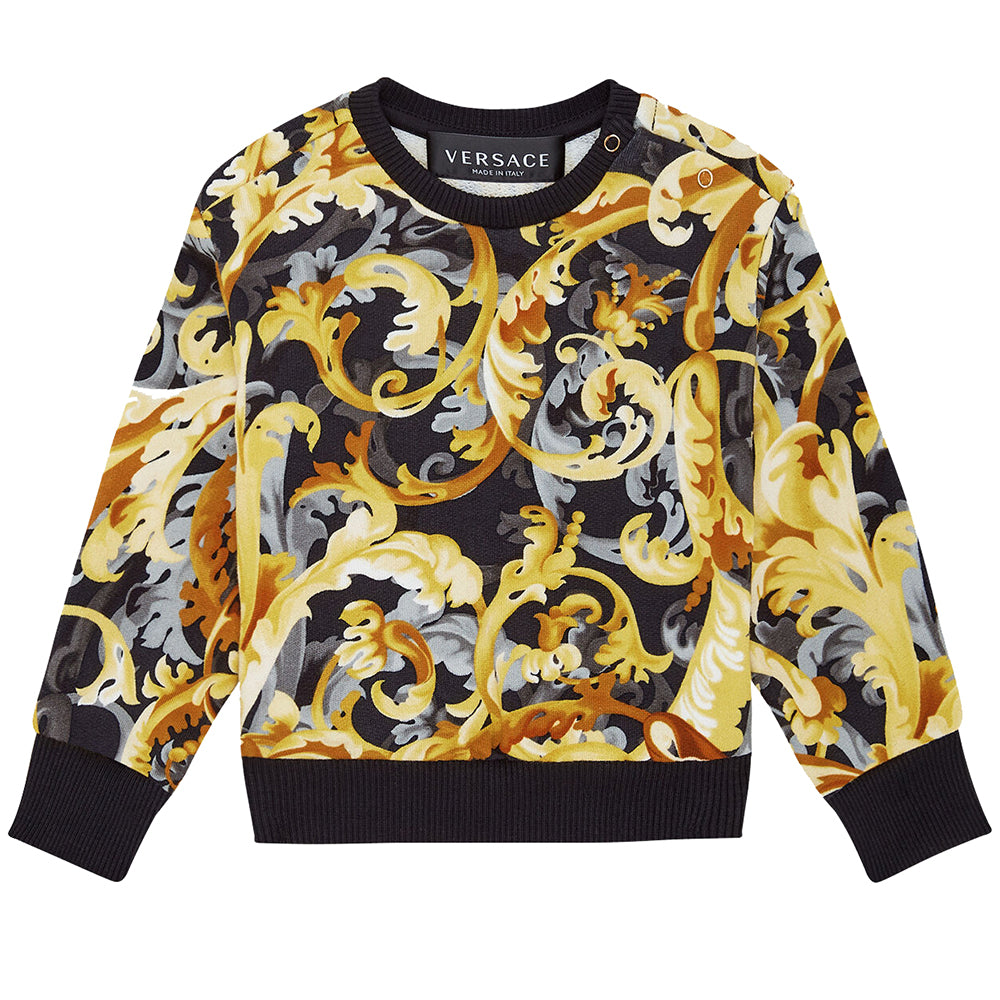 Versace Baby Boys Baroccoflage Print Gold - 12M Gold