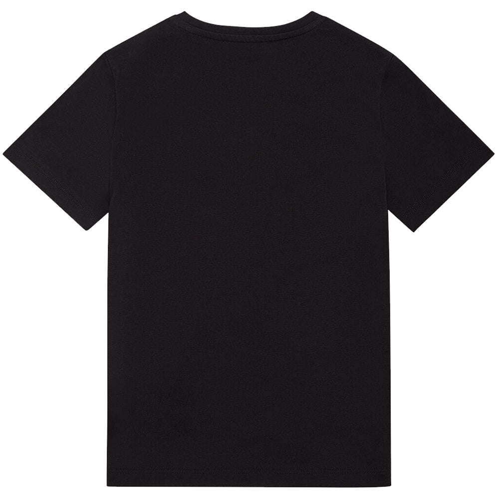 Versace Boys Logo Embroidered T-shirt Black 8Y