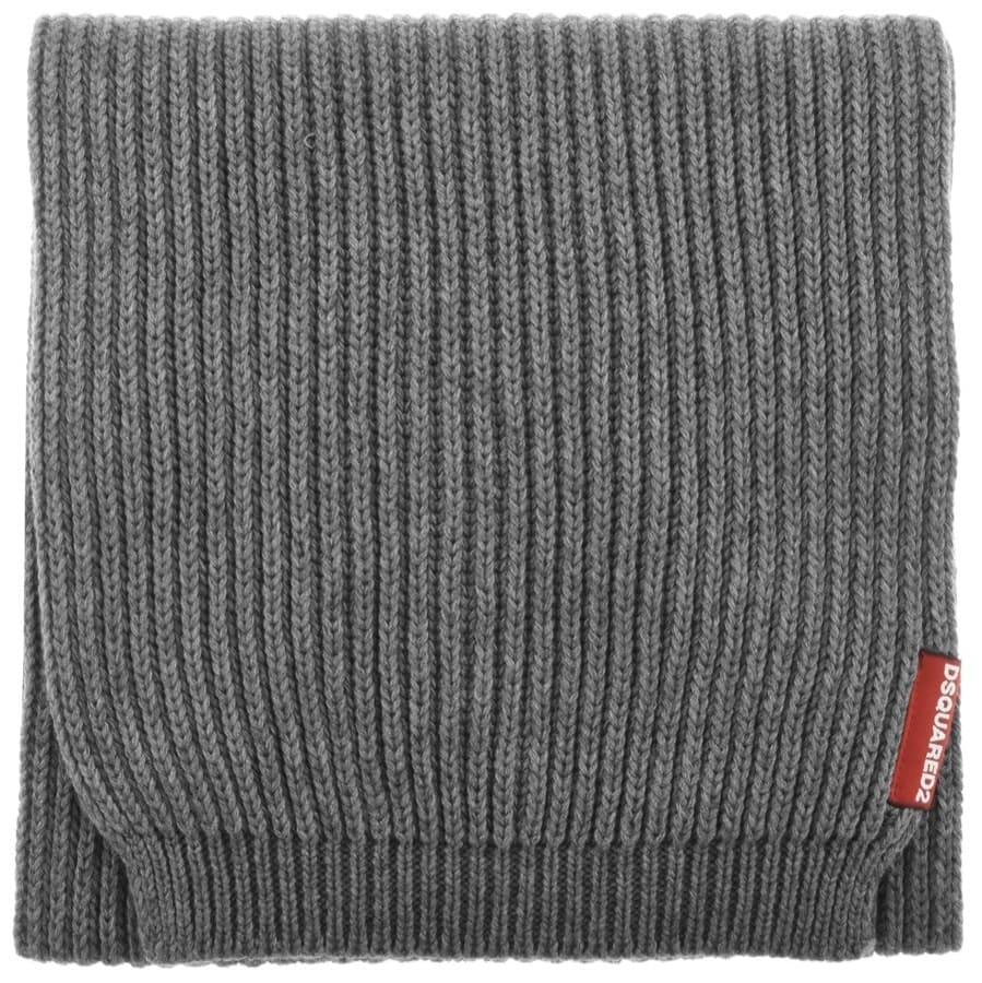 Dsqaured2 Mens Wool Scarf And Hat ONE Size Grey