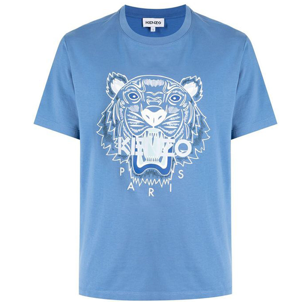 Kenzo Mens Tiger T shirt Blue S 2023 CooperativaShop