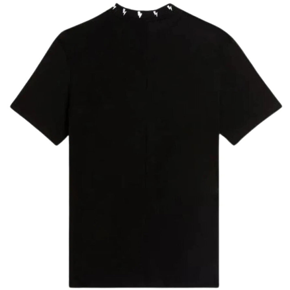 Neil Barrett Mens Thunderbolt Intarsia T-shirt Black M
