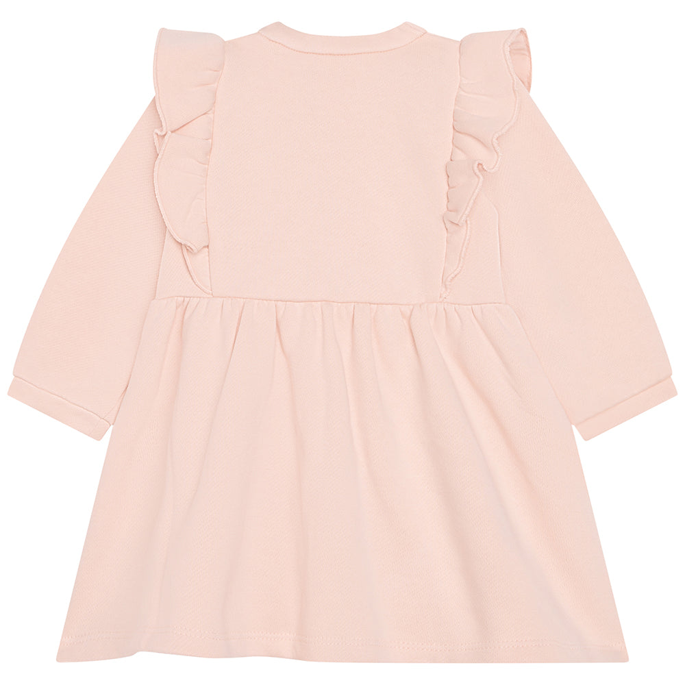 Chloe Baby Girls Frill Dress Pink 2Y