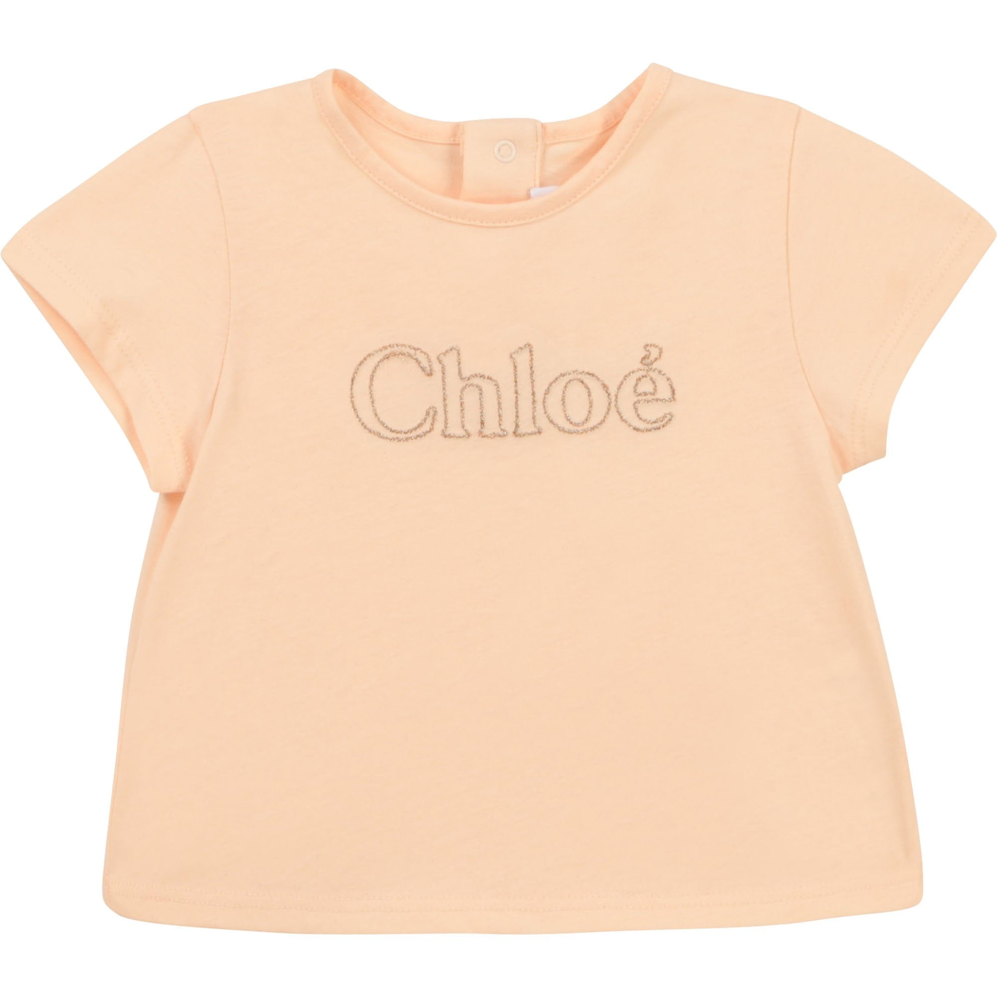 Chloé Girls Pale Pink Cotton T-Shirt - 2Y PINK
