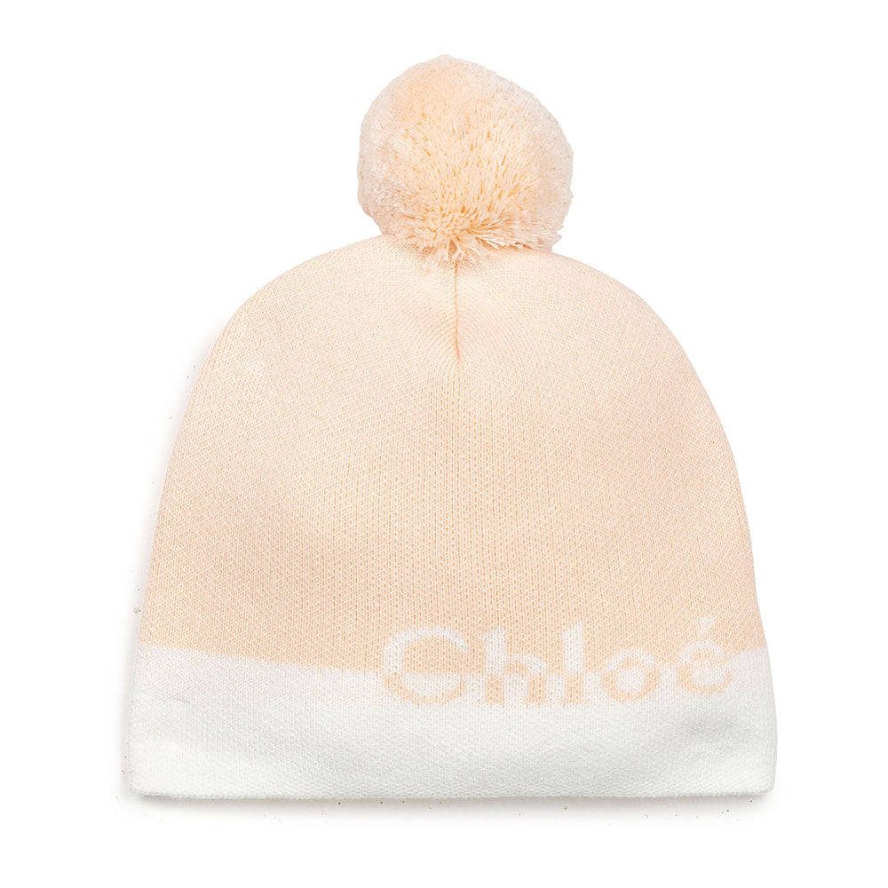 Chloe Girls Logo Wool Hat Pink ONE Size