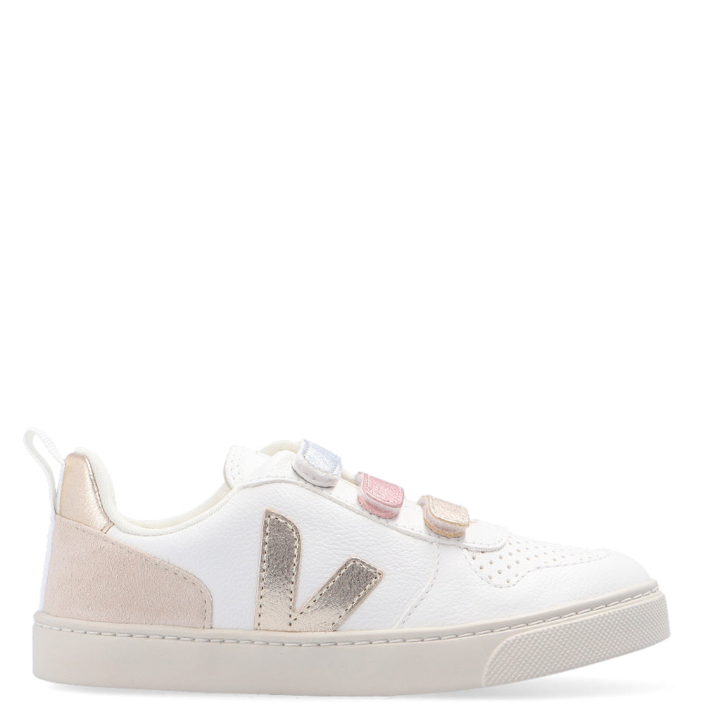 Veja Girls V-10 Leather Sneakers Multicolour EU 32 White