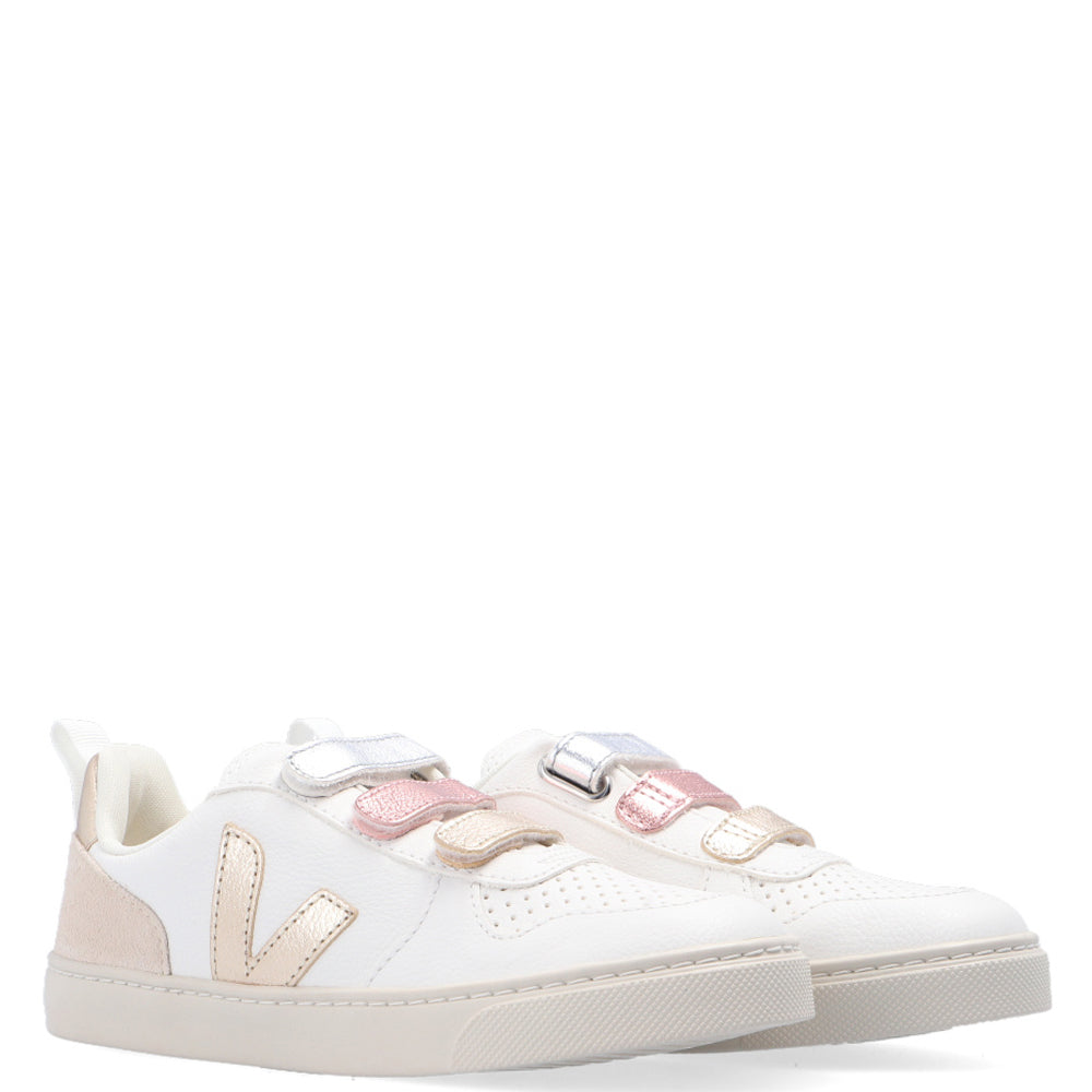 Veja Girls V-10 Leather Sneakers Multicolour EU 32 White