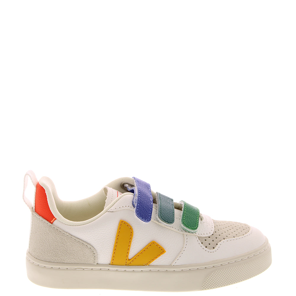 veja unisex baby v-10 velcro strap sneakers white 23