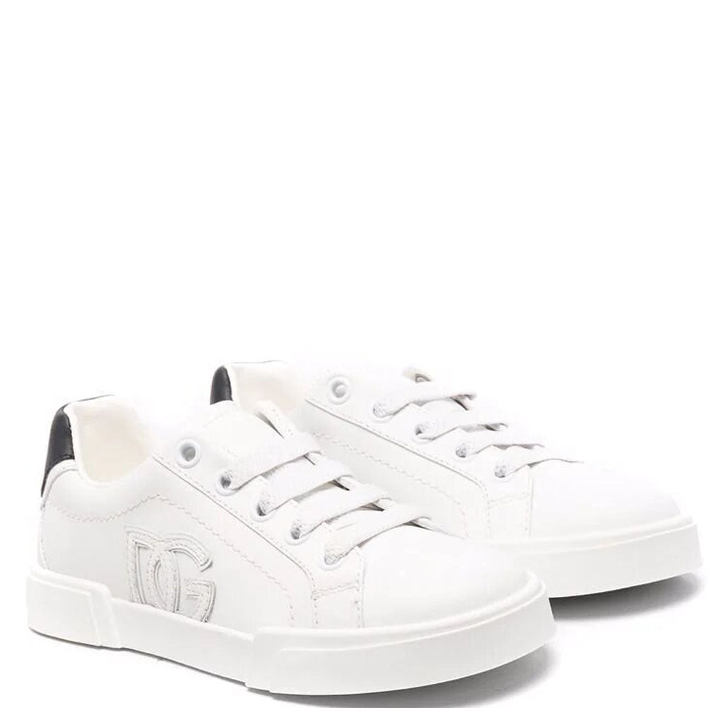 Dolce & Gabbana Boys DG Logo Sneakers White 38