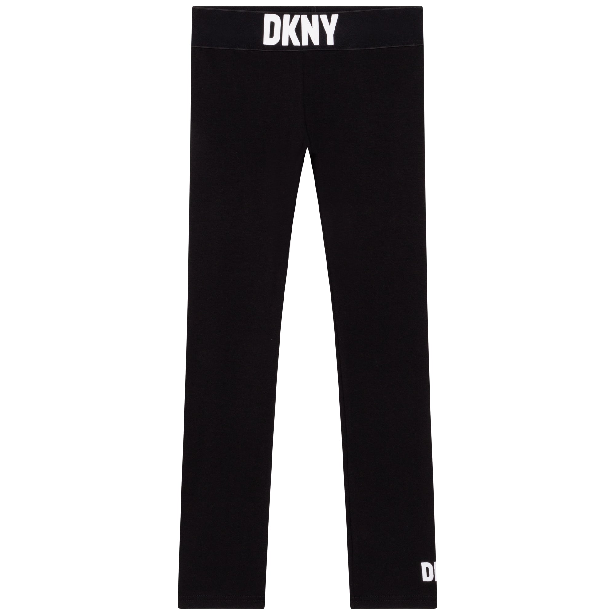 Dkny Girls Waist Band Logo Track Bottoms Black 8Y