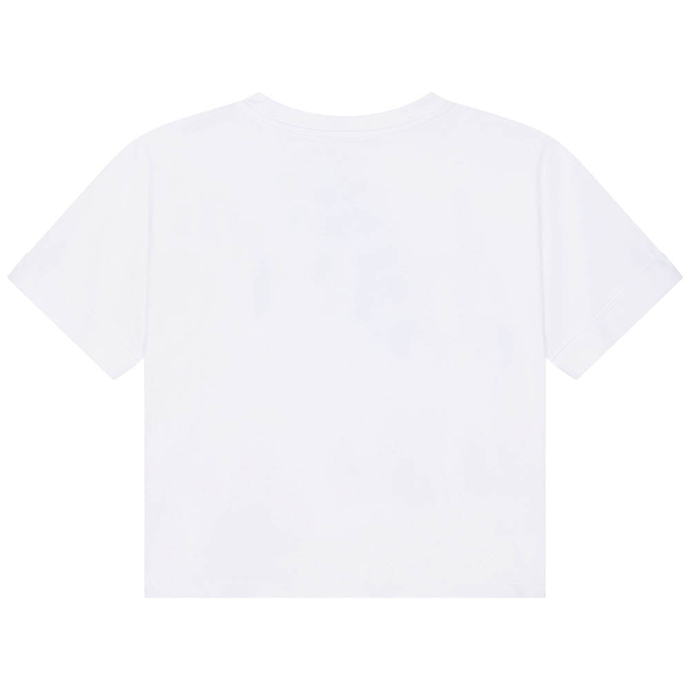 Dkny Girls Multicoloured Logo T-shirt White 12Y