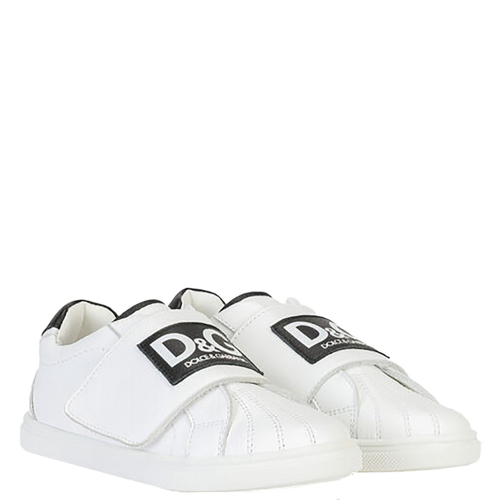 Dolce & Gabbana Boys Strap Trainers White Eu36