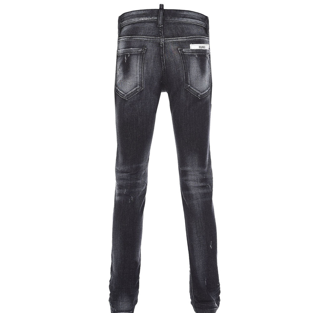 Dsquared2 Boys Distressed Finish Slim Fit Jeans Black 12Y